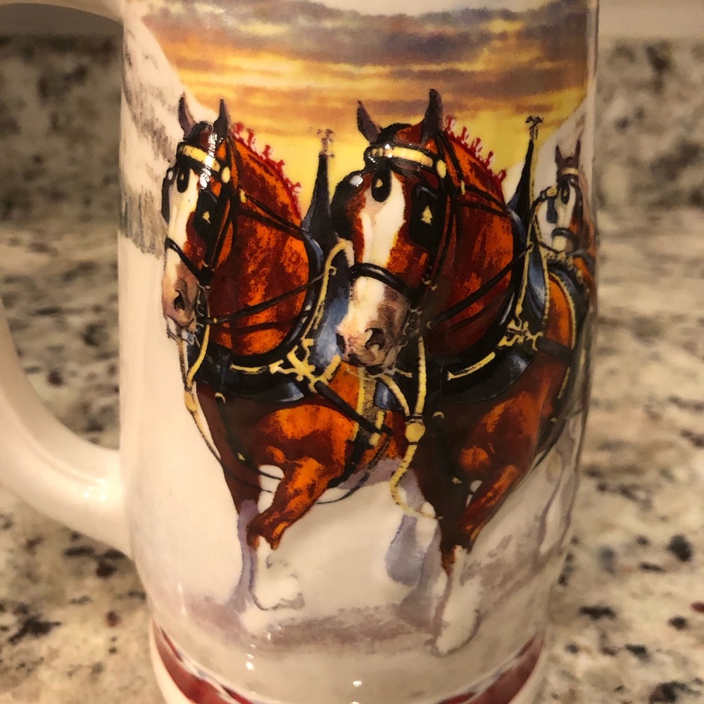 Budweiser Christmas Beer Stein 2010
